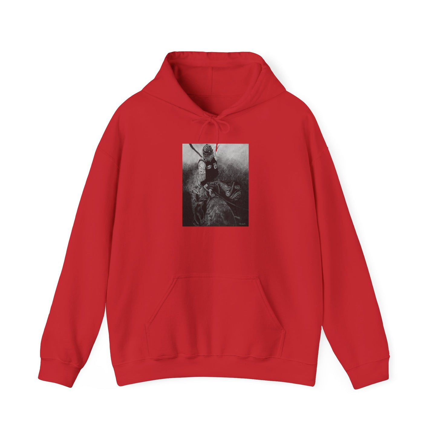 Gettin Frosty. Bull Rider Unisex Hooded Sweatshirt