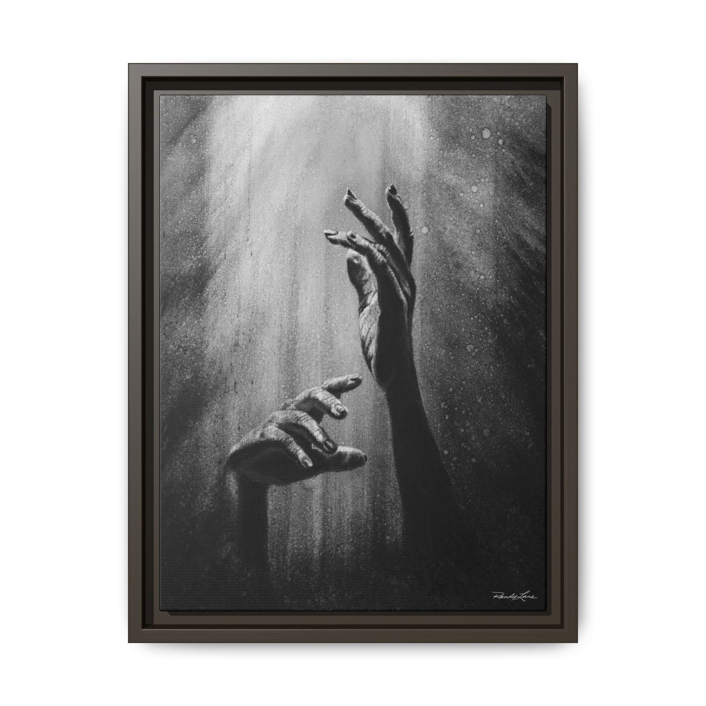 Divine Dance. Framed Stretched Matte Canvas Art Print