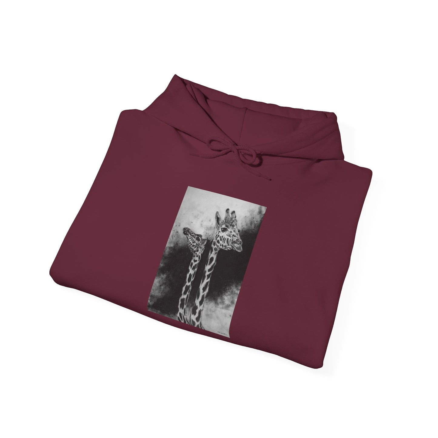 Grace in the Grassland, Giraffe Unisex Heavy Blend™ Hooded Sweatshirt