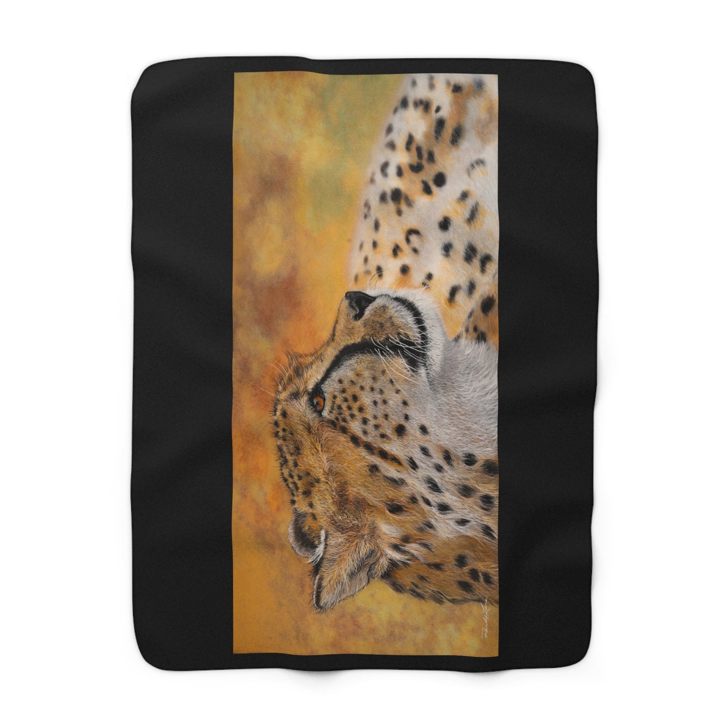 Cheetah Chill, Cozy Cheetah Sherpa Fleece Blanket