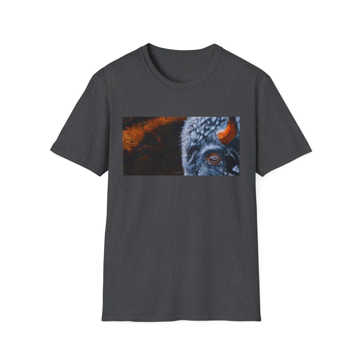 Storm Bison, Unisex Softstyle T-Shirt