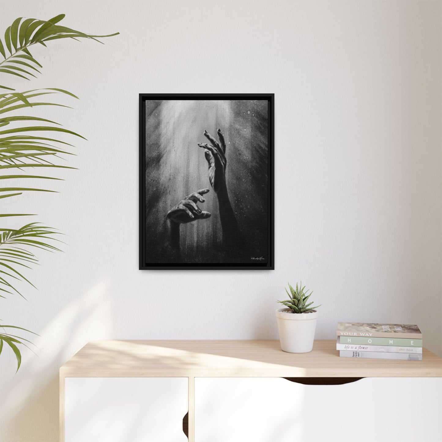 Divine Dance. Framed Stretched Matte Canvas Art Print