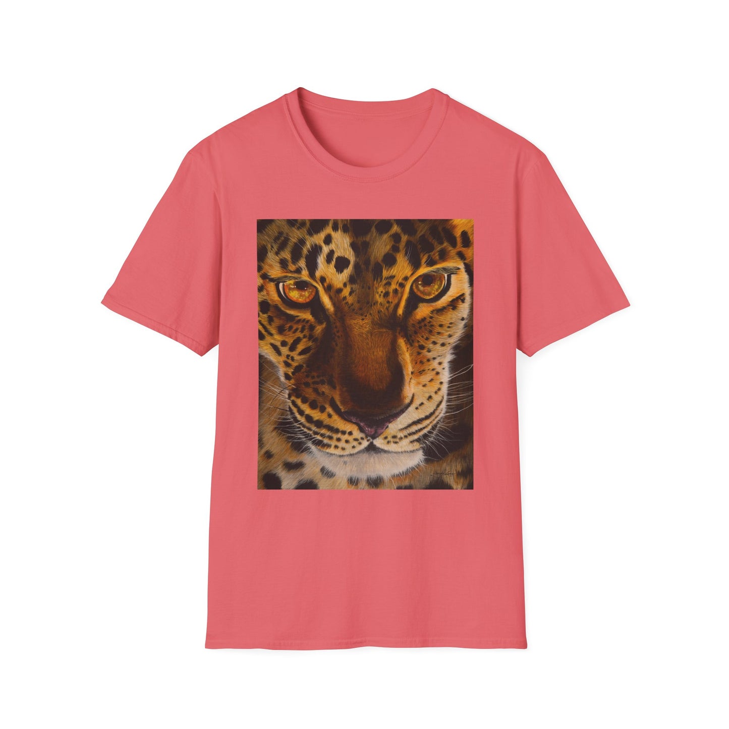 Windows to the Soul, Leopard Print Unisex Softstyle T-Shirt