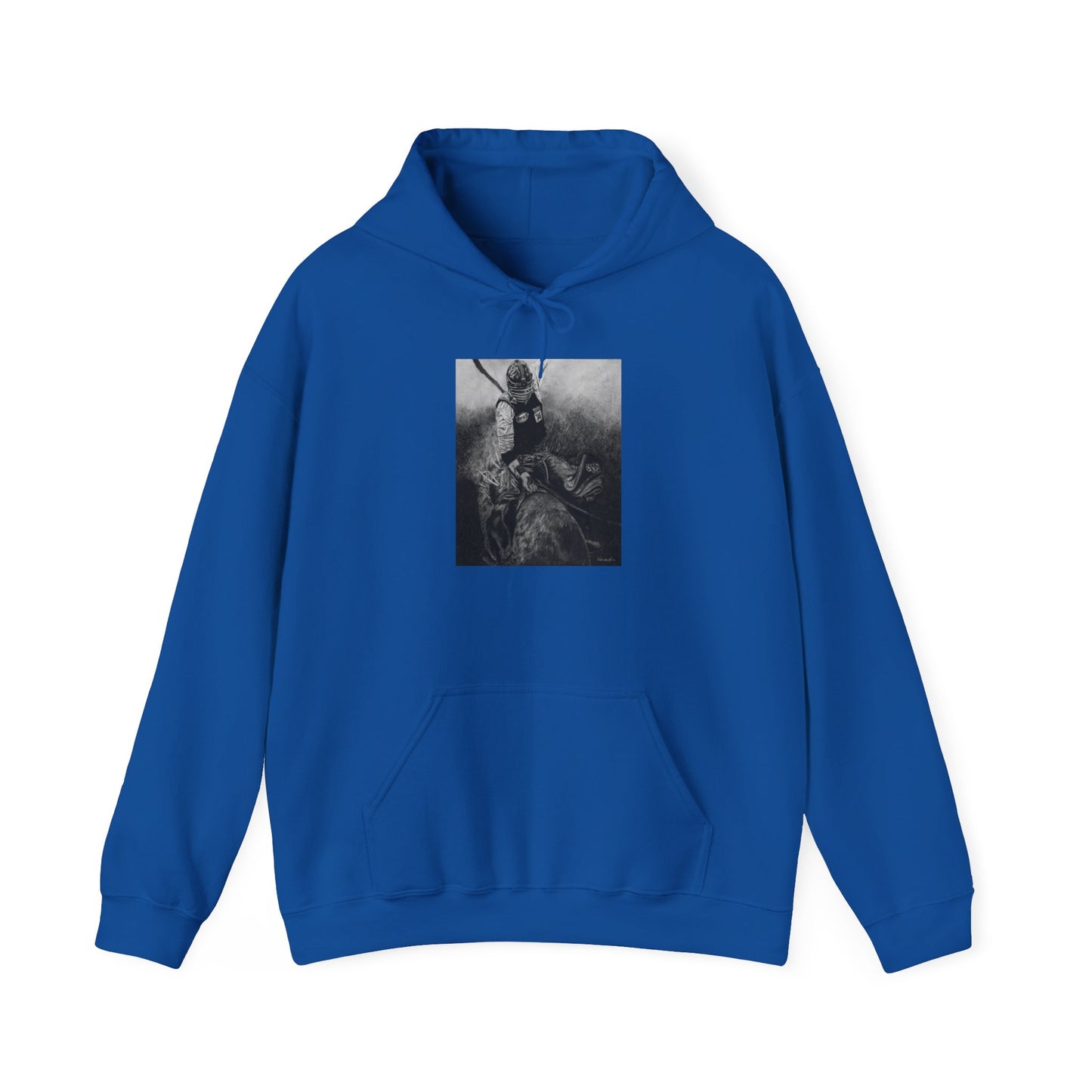 Gettin Frosty. Bull Rider Unisex Hooded Sweatshirt