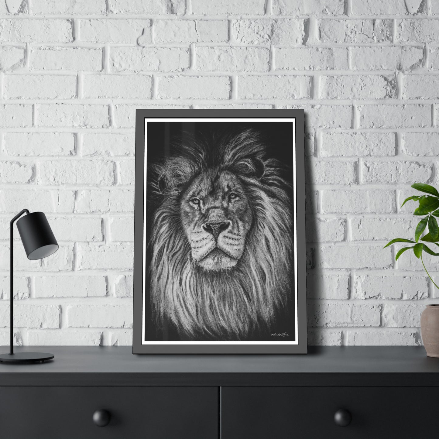 The Mane Event, Framed Fine Art Lion Prints
