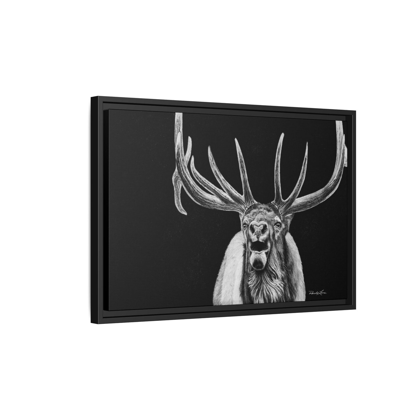 Heavy is the Crown, Elk Matte Canvas Print, Framed (Multi-color)