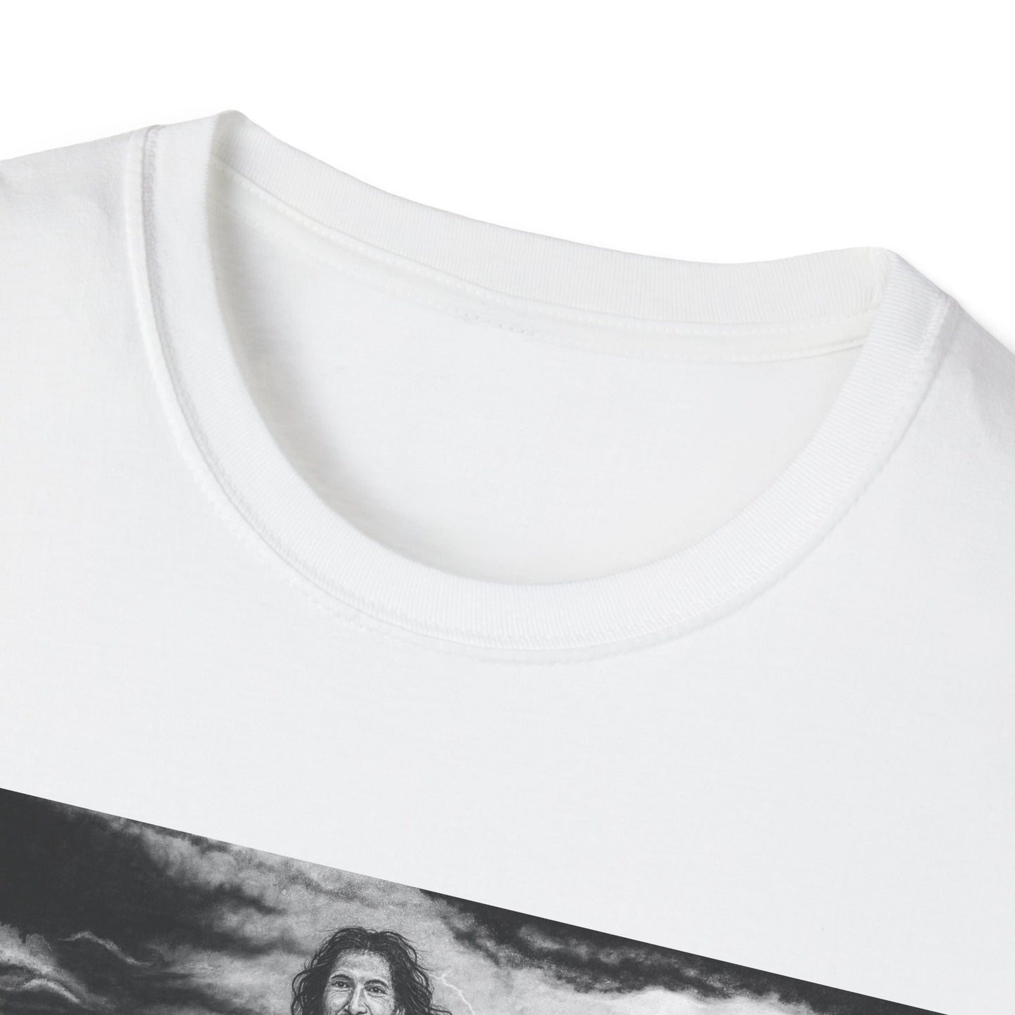 View from the Boat, Jesus Walking on Water Painting T-Shirt — Spiritual Christian Faith Tee
