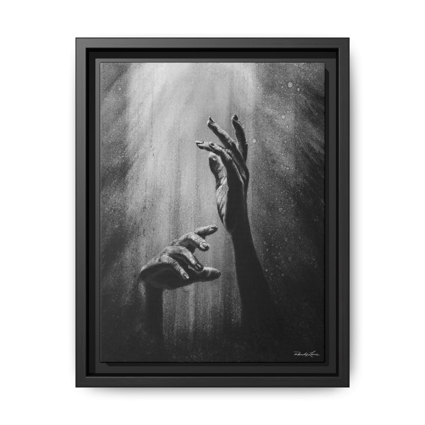 Divine Dance. Framed Stretched Matte Canvas Art Print
