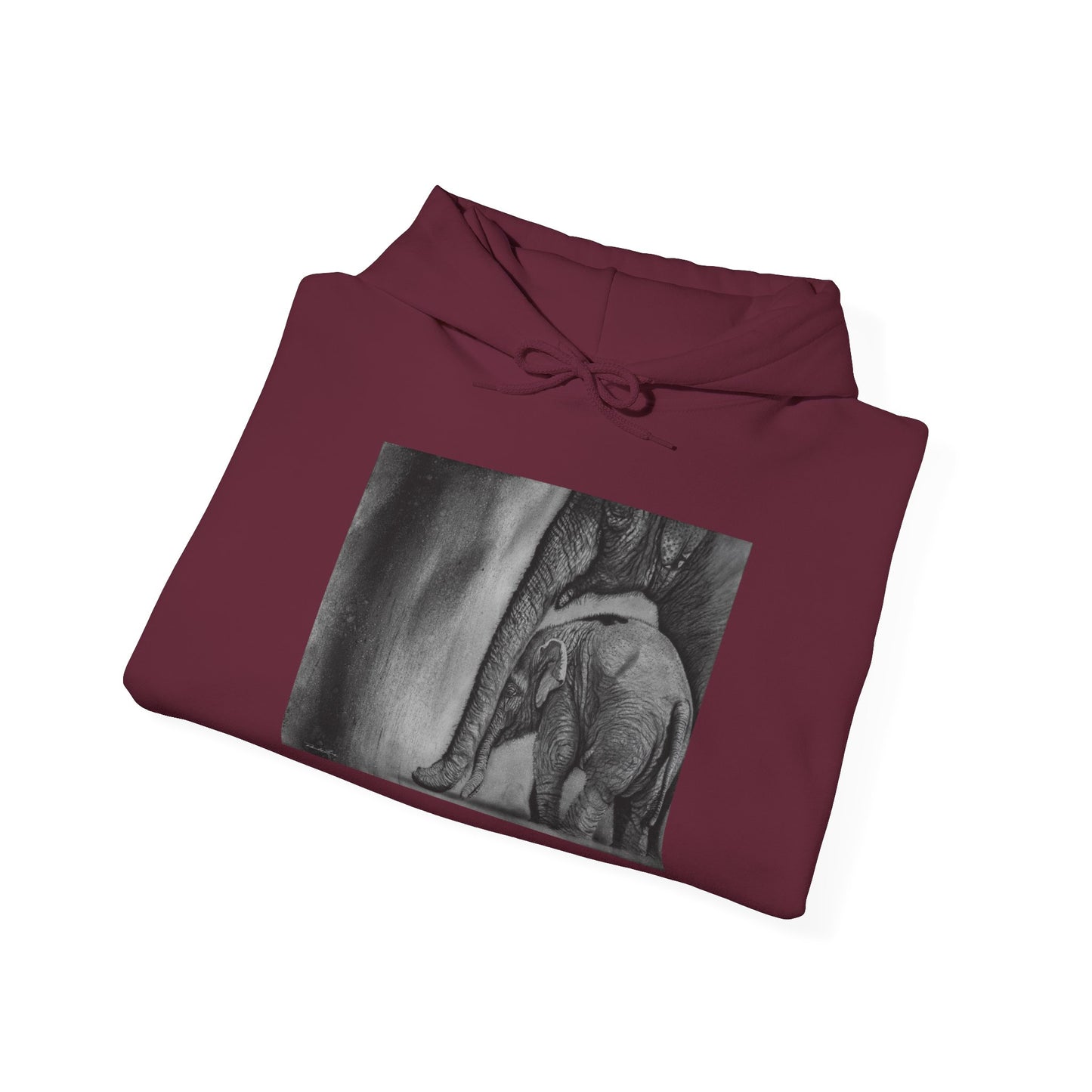 Trunks of Love, Elephant Hoodie Unisex Sweatshirt