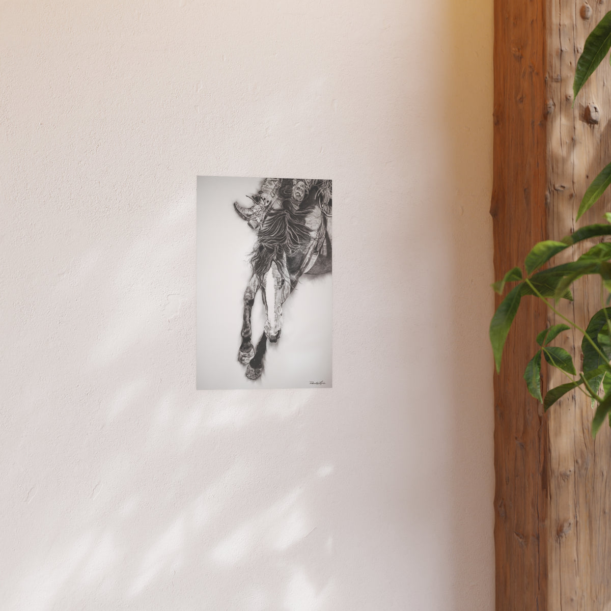 Crazy 8, Rodeo bareback rider Fine Art Print (Satin or Matte)