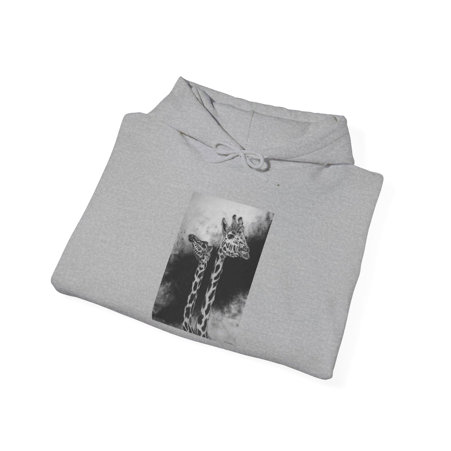 Grace in the Grassland, Giraffe Unisex Heavy Blend™ Hooded Sweatshirt