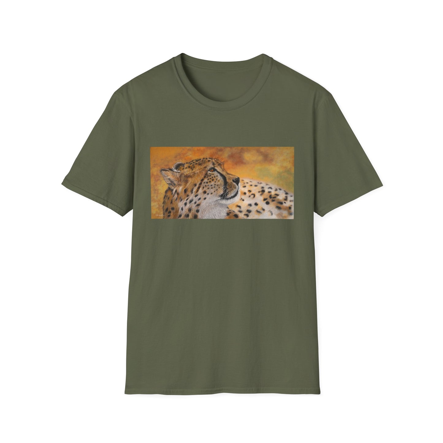 Cheetah Chill, Cheetah Unisex soft T-Shirt