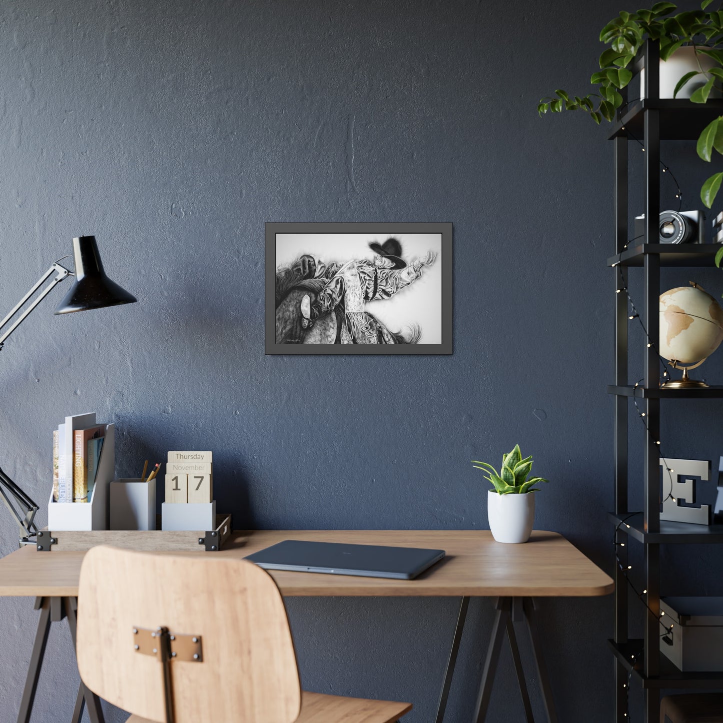 Go Time. Framed Rodeo Art Print