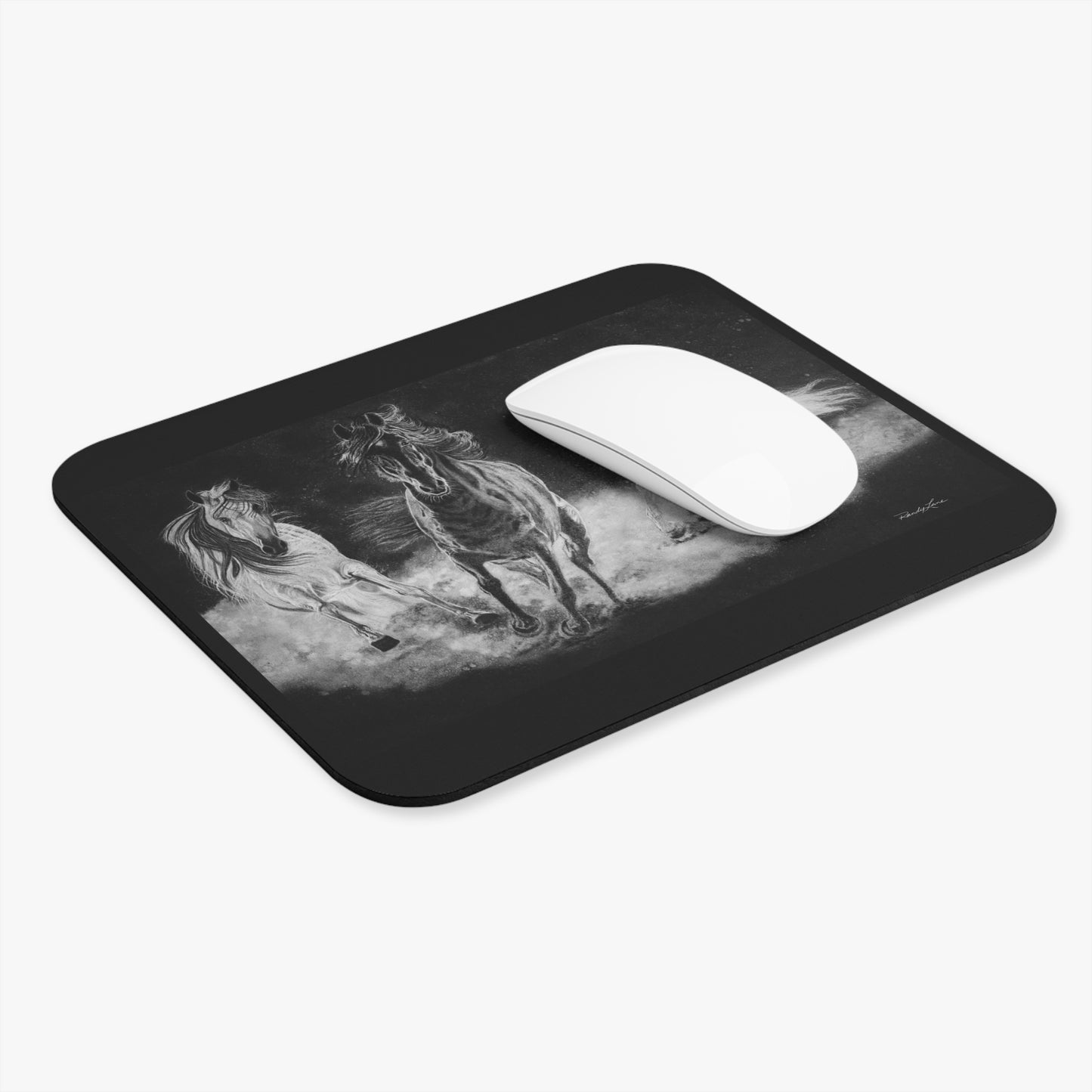 Midnight Run. Horse Print Mouse Pad