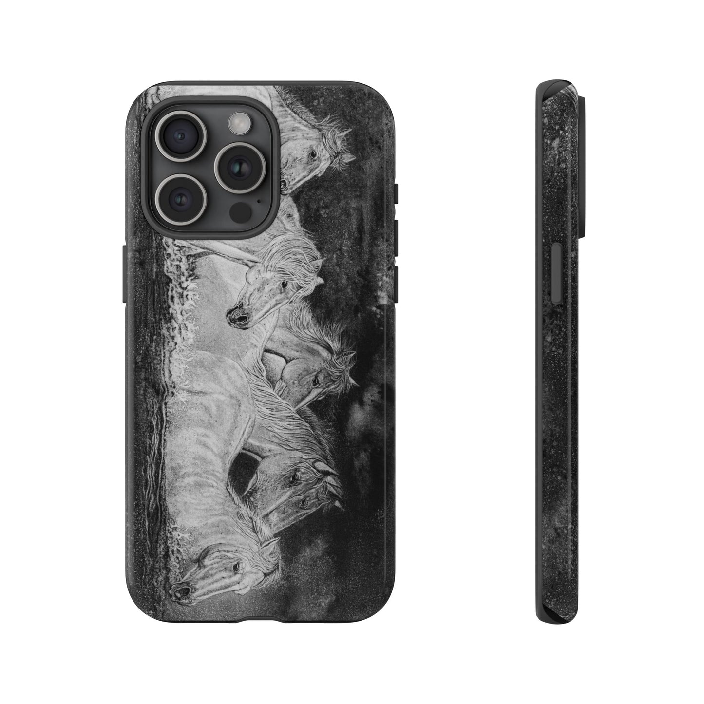 Night Swim, Horse-Themed Phone Case, Stylish Tough Cases