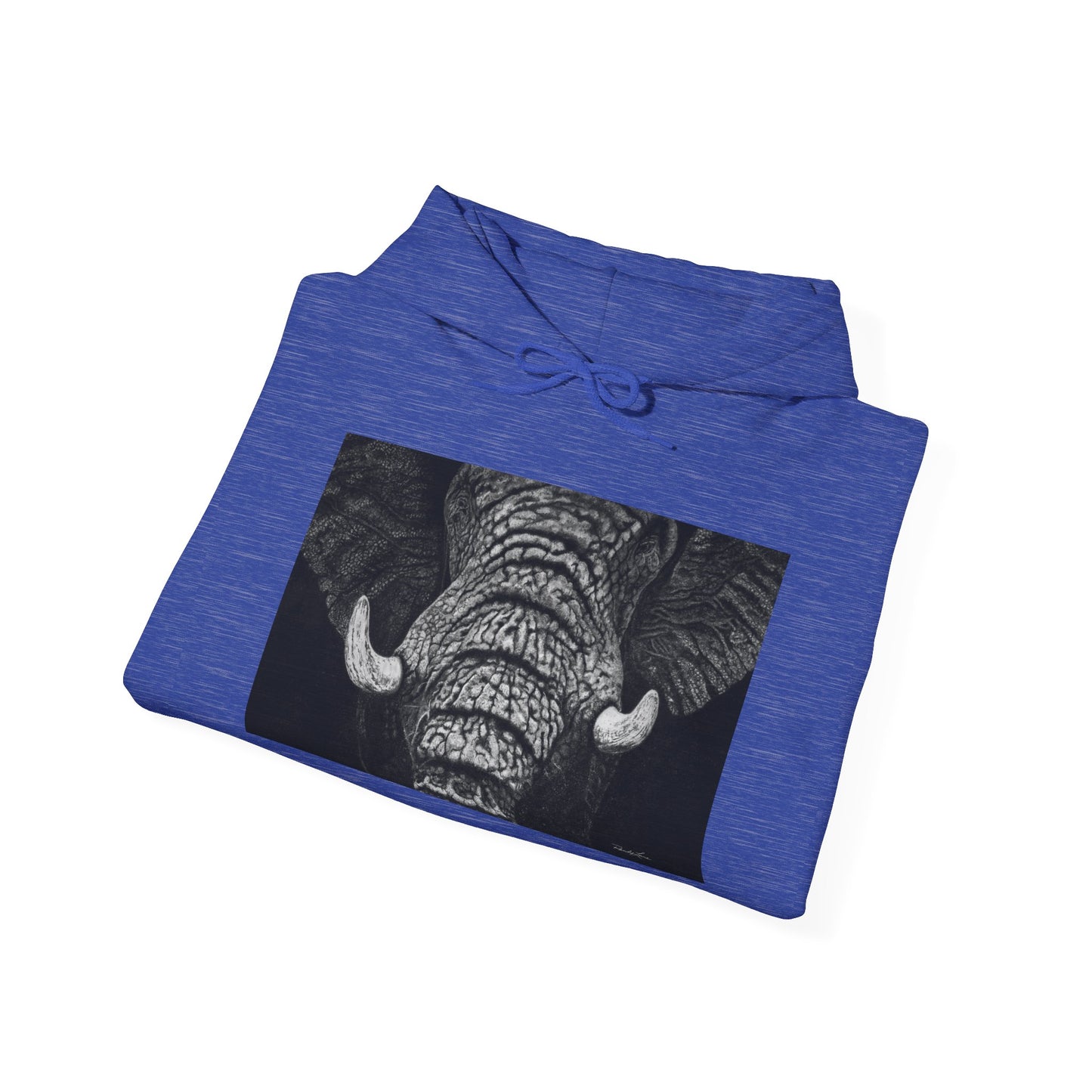 Ebony and Ivory, Elephant Hoodie, Cozy Unisex Sweatshirt