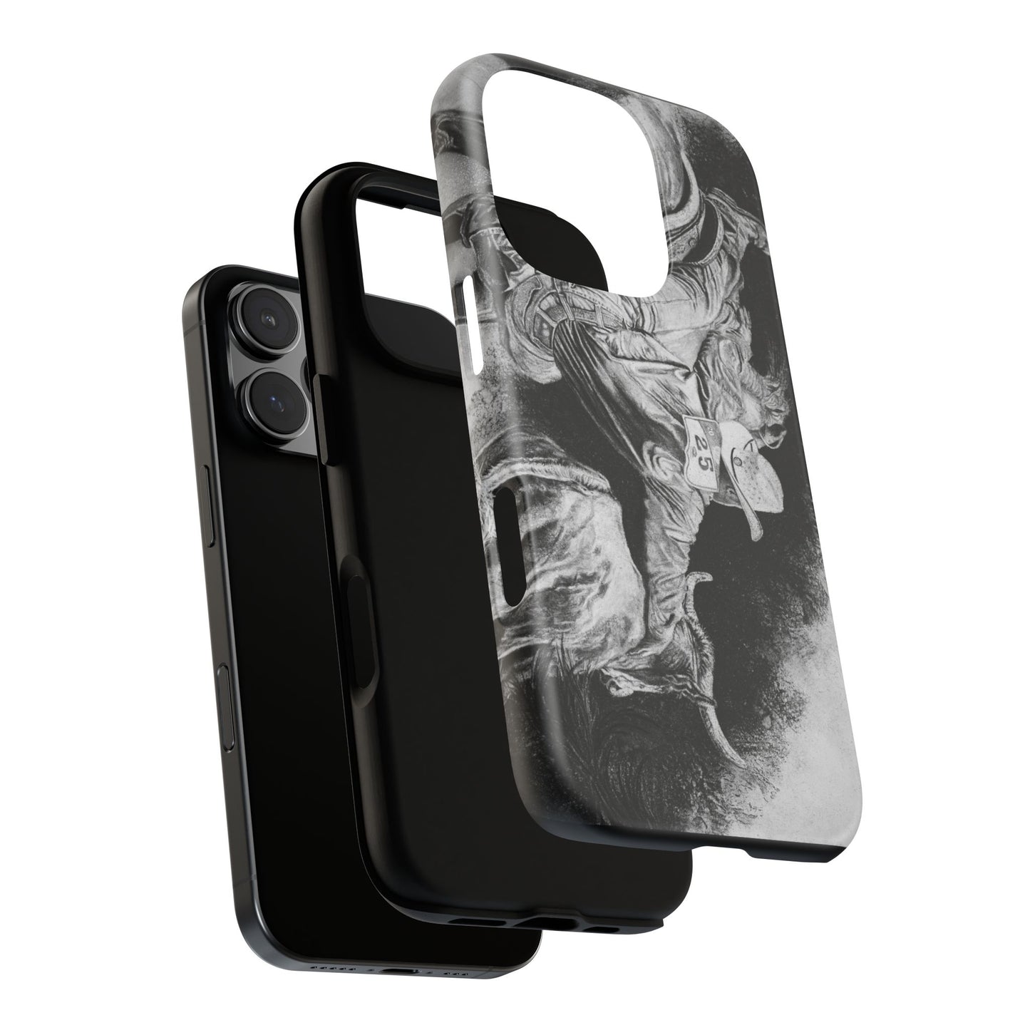Contact. Cowboy Bulldogger Rodeo Art Phone Case - Tough Cases