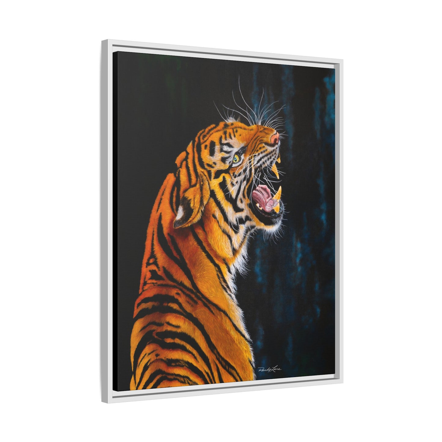 Beautifully Bold, Framed Matte Canvas Tiger Art Print