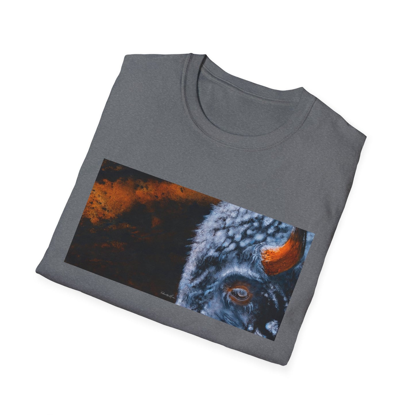 Storm Bison, Unisex Softstyle T-Shirt