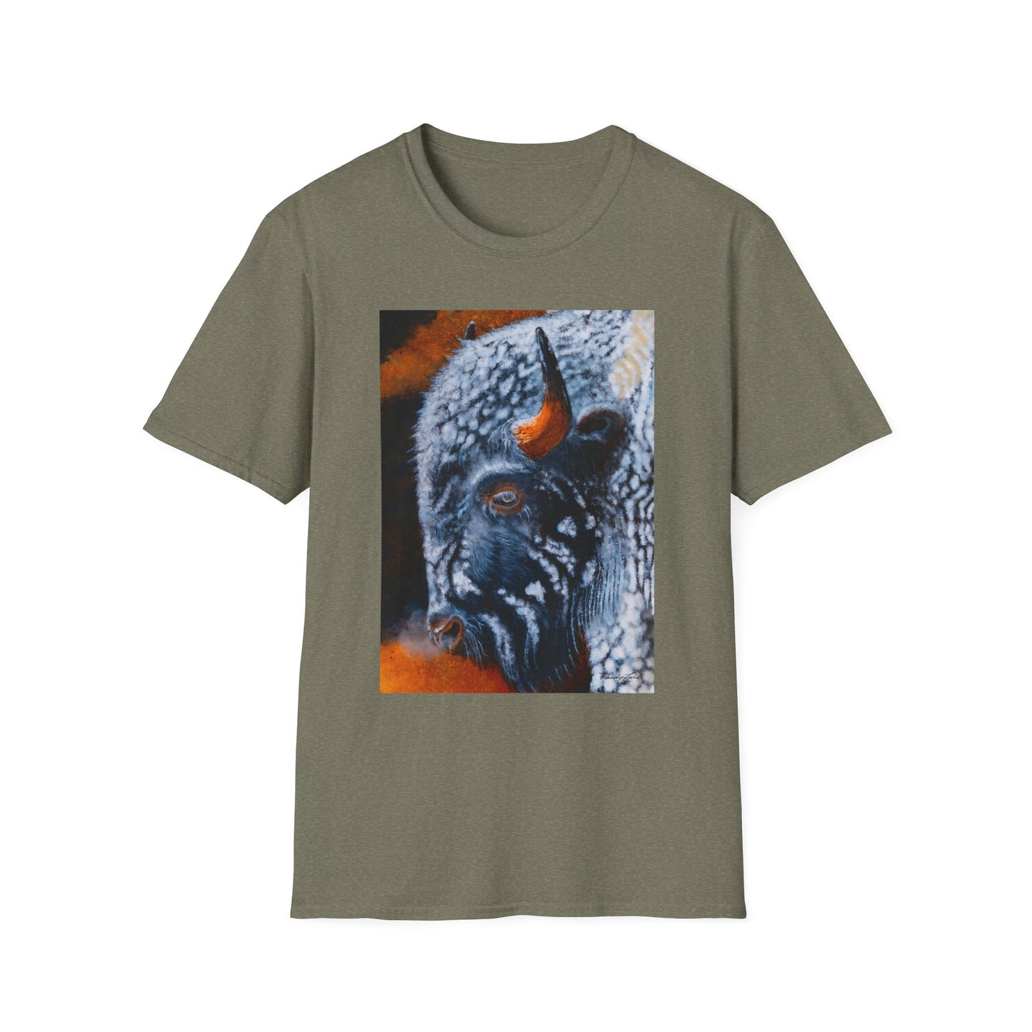 Storm Bison, Unisex Softstyle T-Shirt
