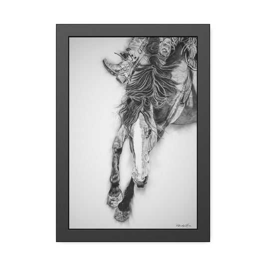 Crazy 8. Framed Fine Art Rodeo Print