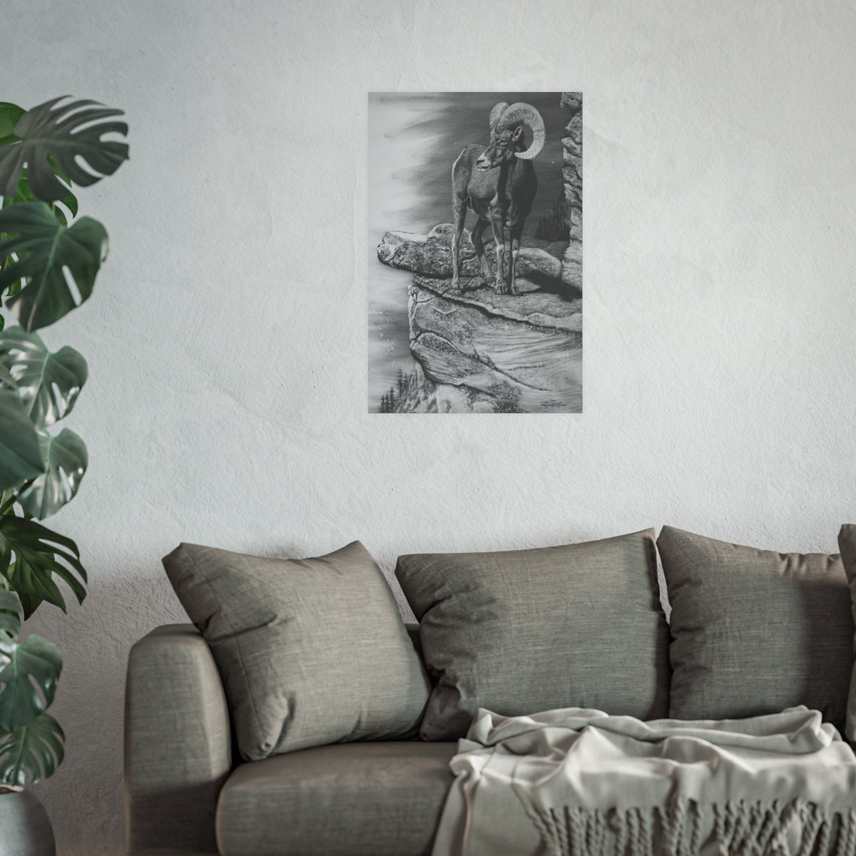 Legendary, Bighorn Sheep Fine Art Print (Satin or Matte)