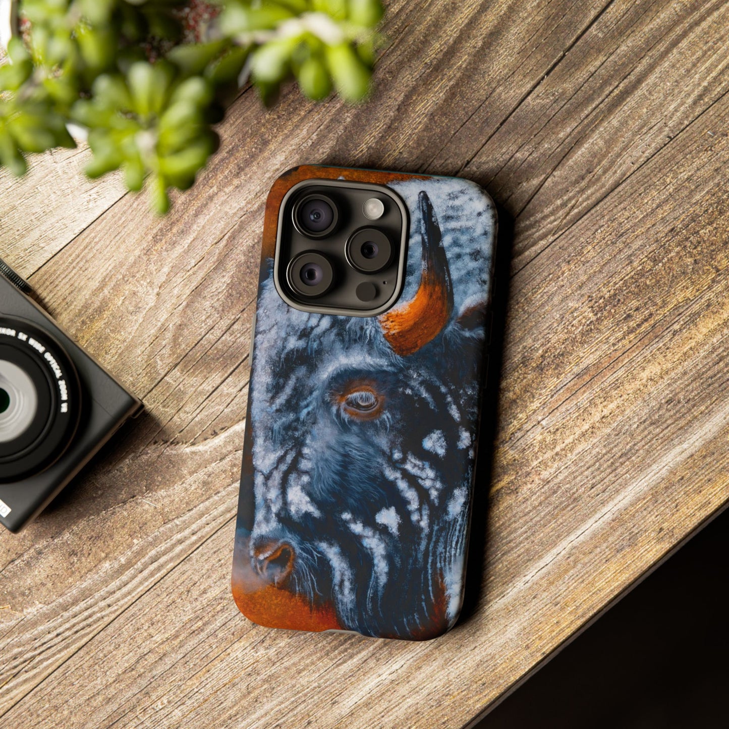 Storm Bison, Phone Case