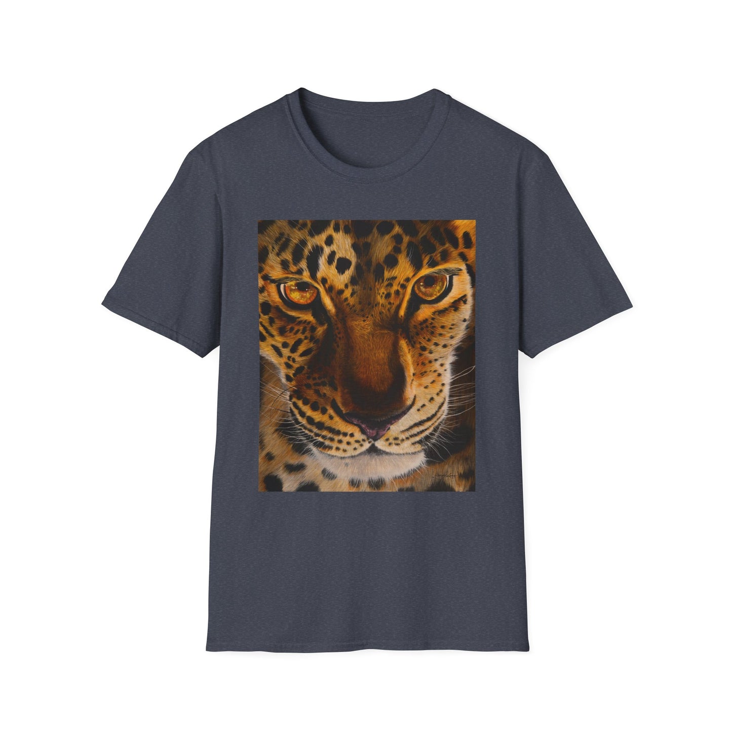 Windows to the Soul, Leopard Print Unisex Softstyle T-Shirt