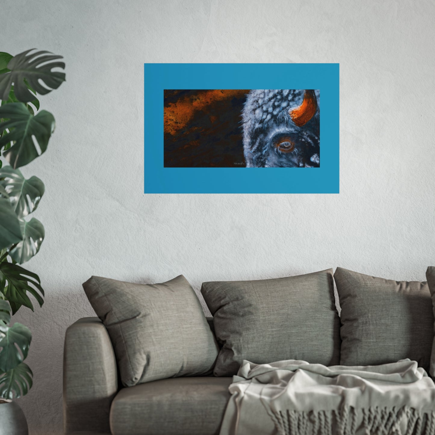 Storm Bison, Fine Art Print