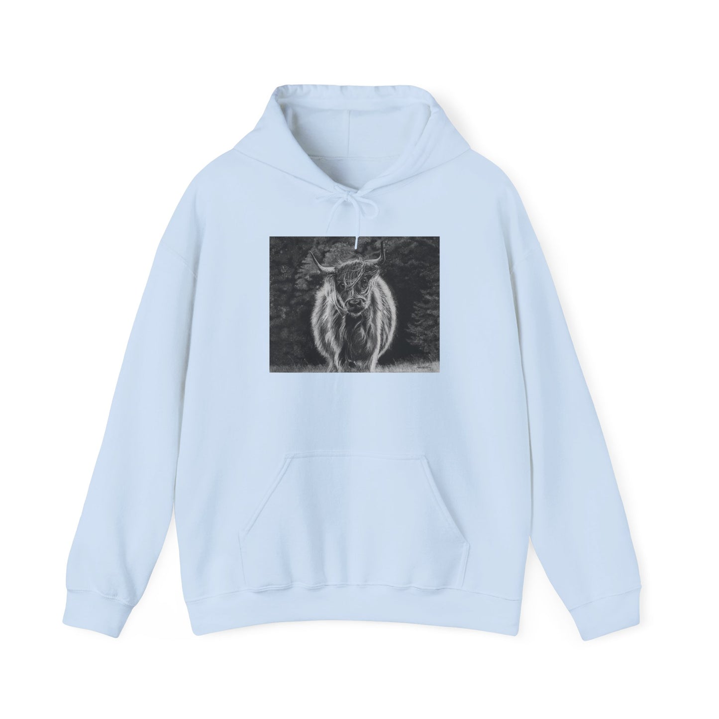 Ragamuffin. Highland Cow Graphic Hoodie