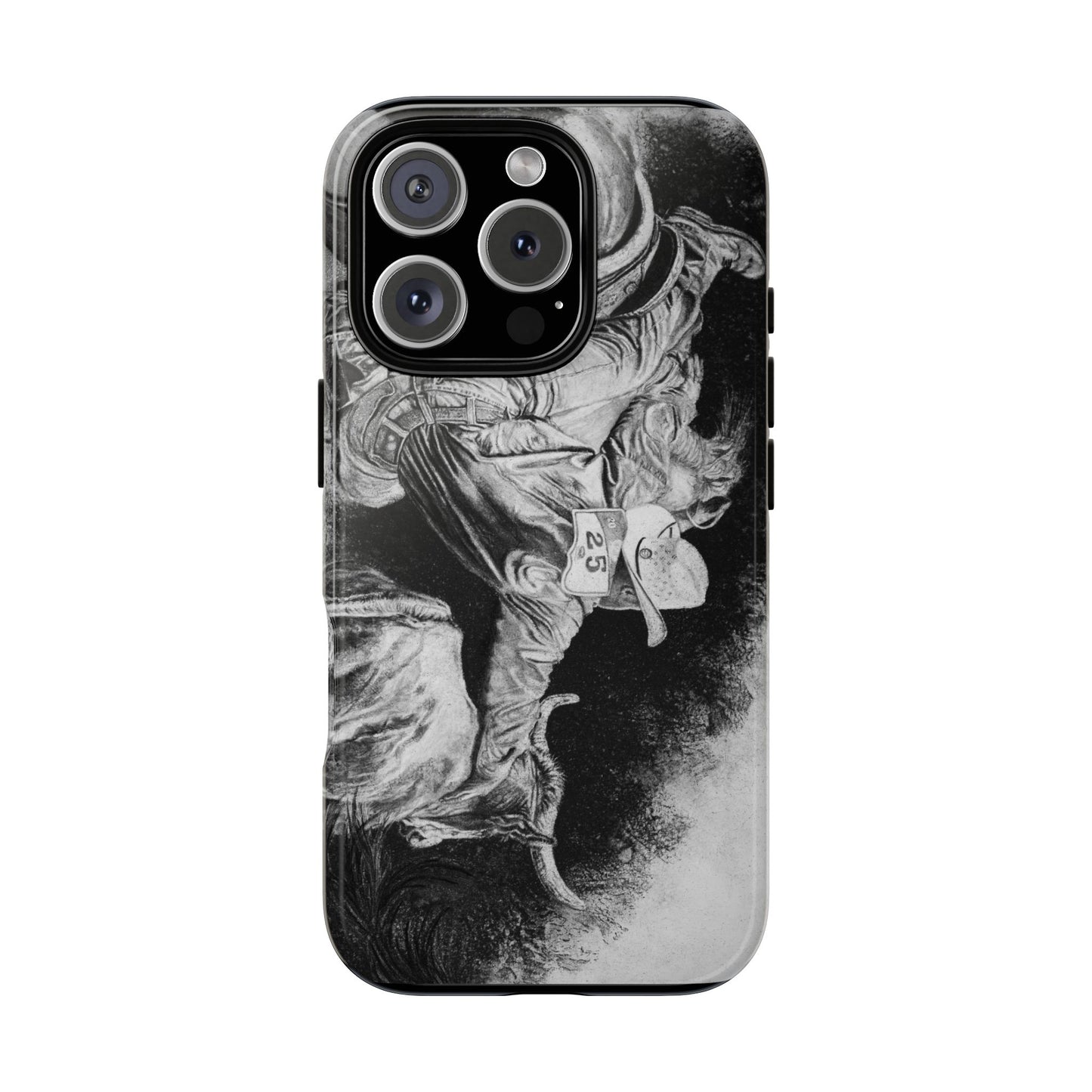 Contact. Cowboy Bulldogger Rodeo Art Phone Case - Tough Cases