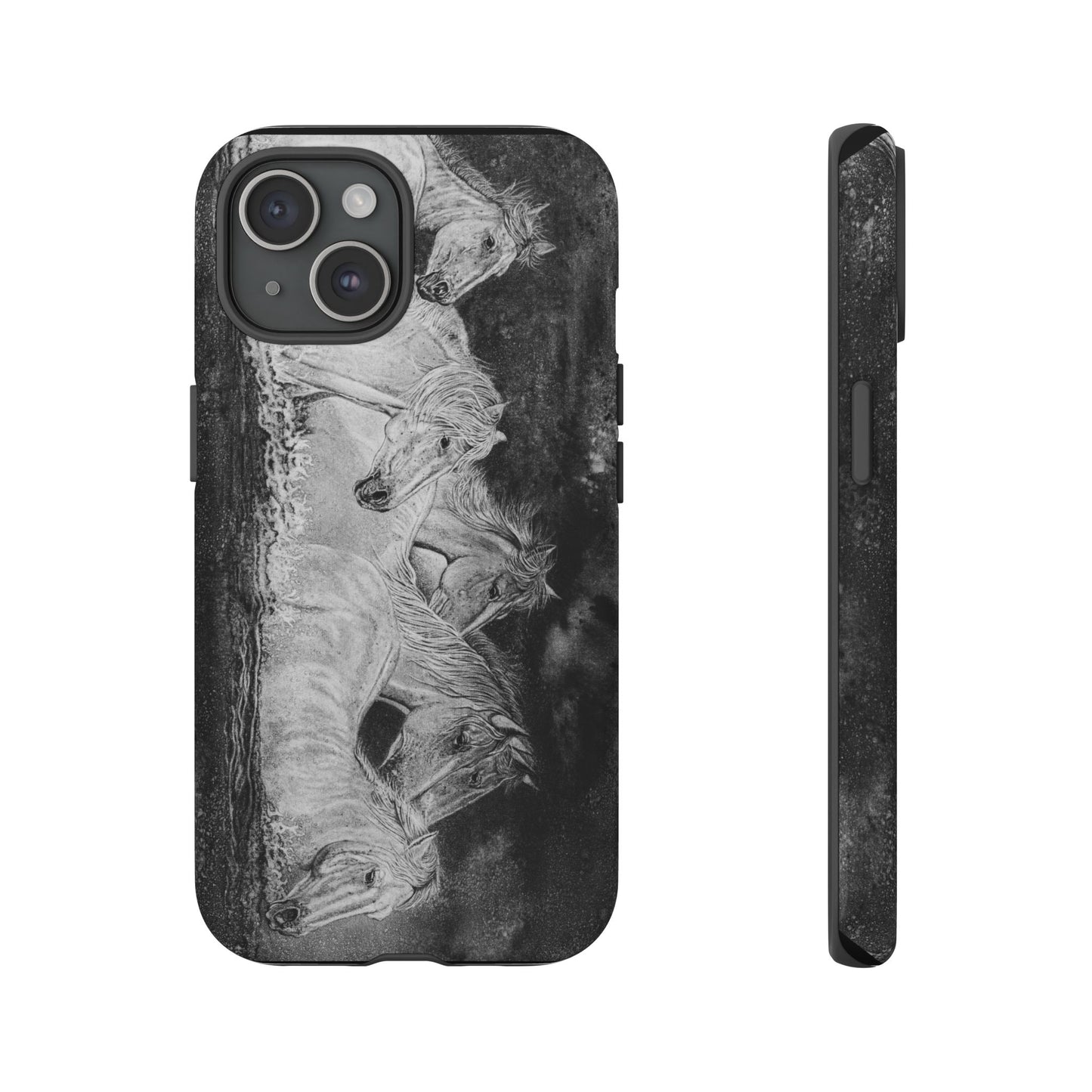 Night Swim, Horse-Themed Phone Case, Stylish Tough Cases