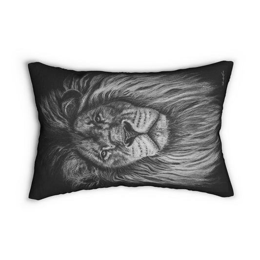 The Mane Event, Lion Spun Polyester Lumbar Pillow