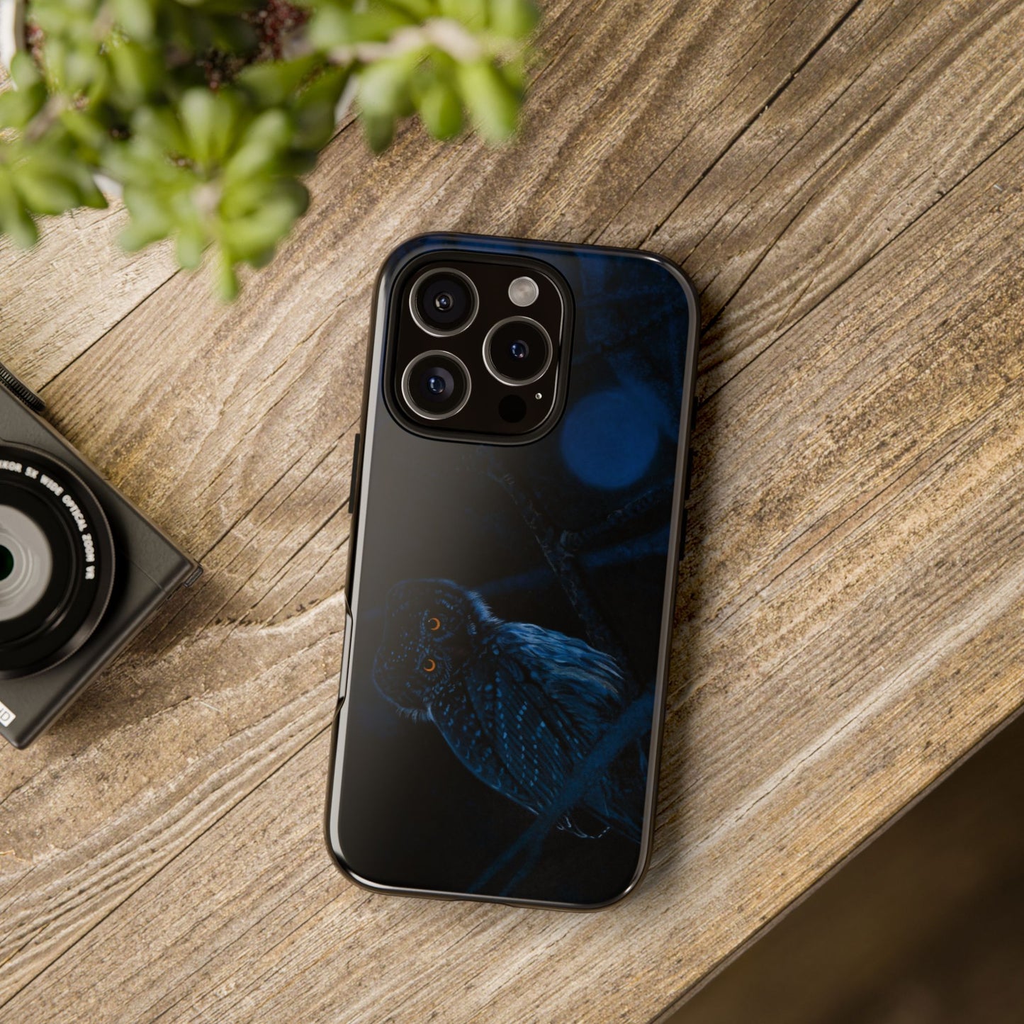 Bright Eyes, Owl Print Phone Case, Tough Cases
