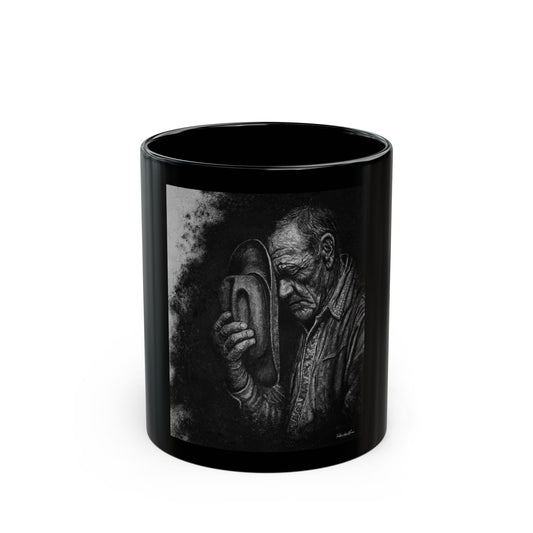 Cowboys Prayer. Black Coffee Mug