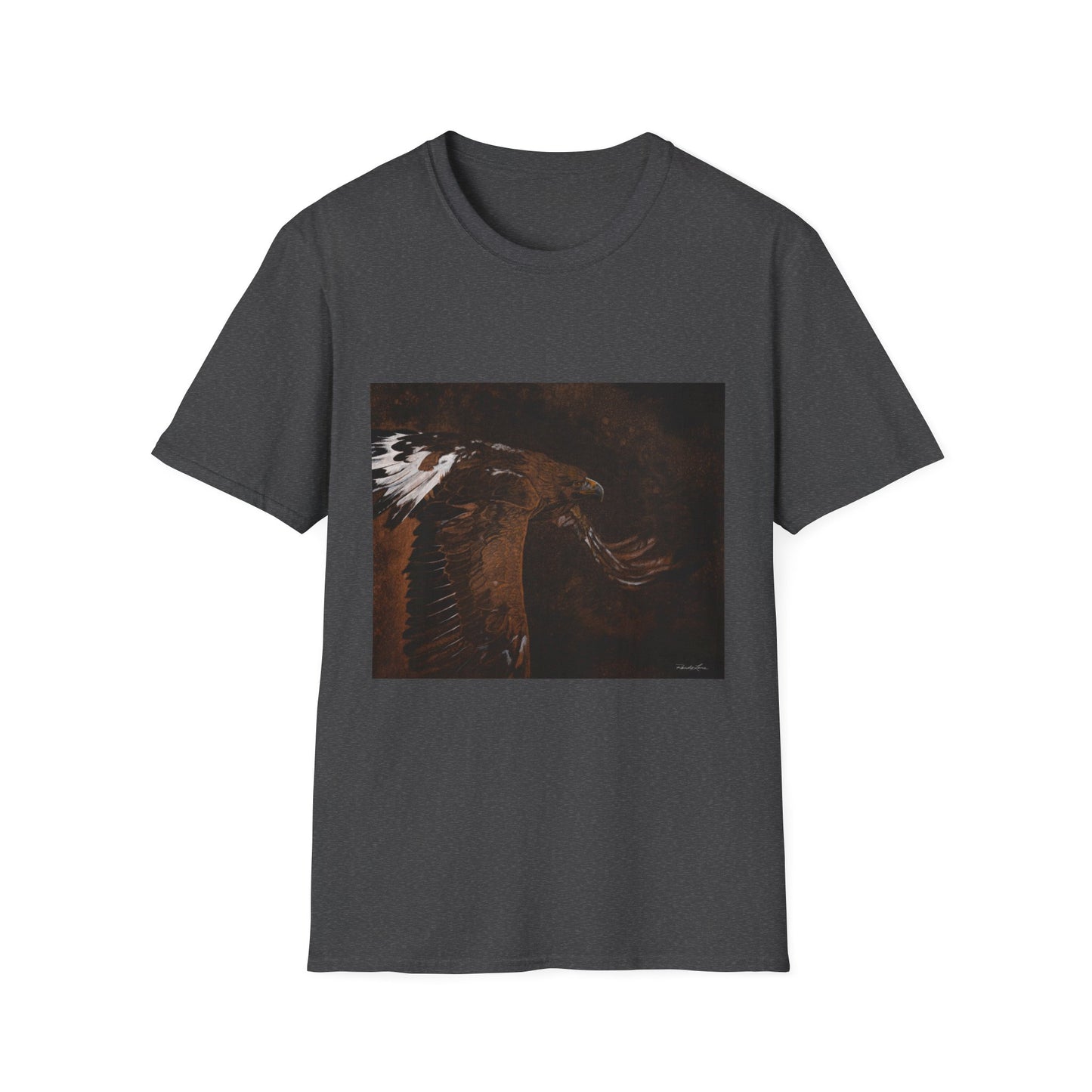 Golden Flight, Golden Eagle Unisex T-Shirt, Softstyle Tee