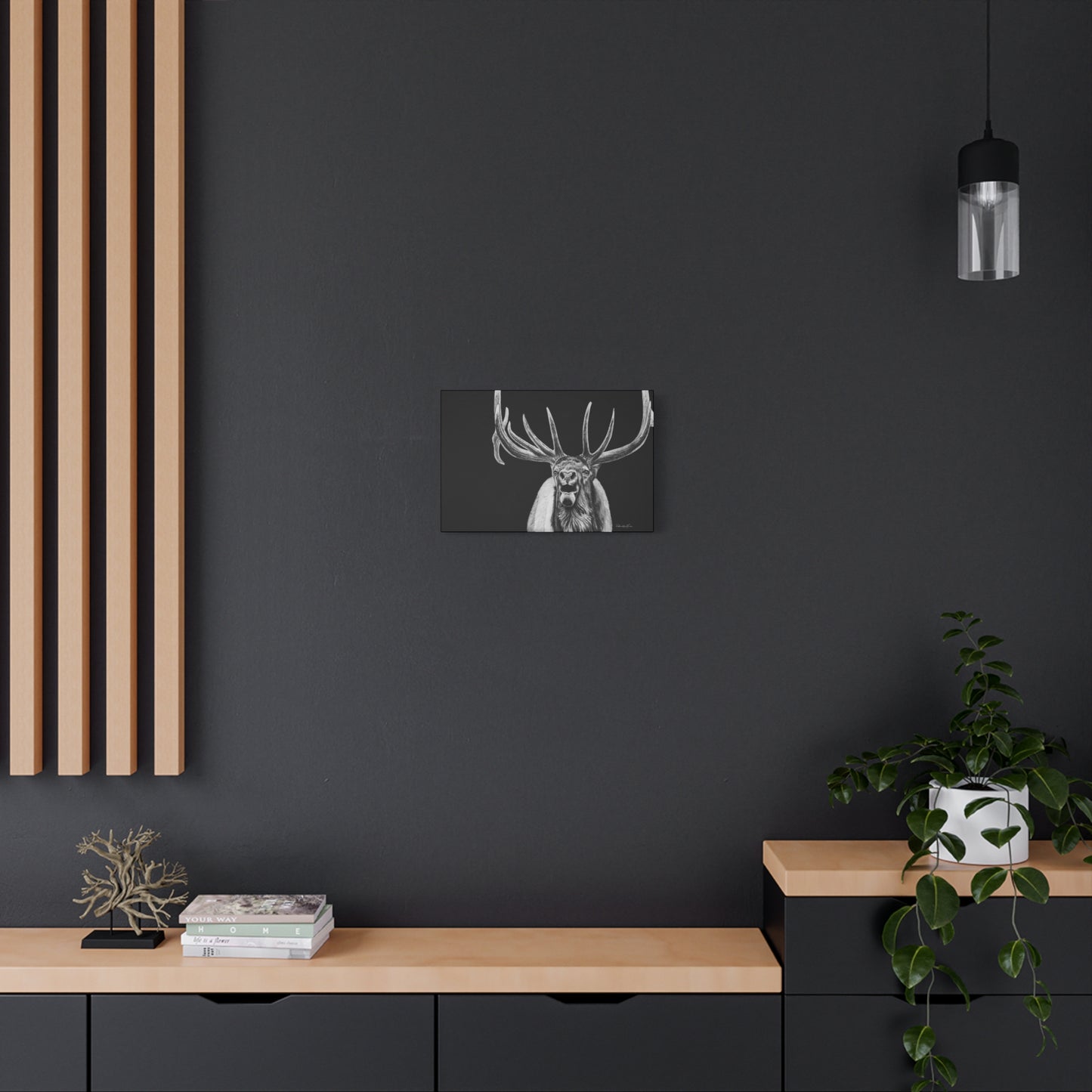 Heavy is the Crown, Matte Canvas Elk, Stretched, 1.25"