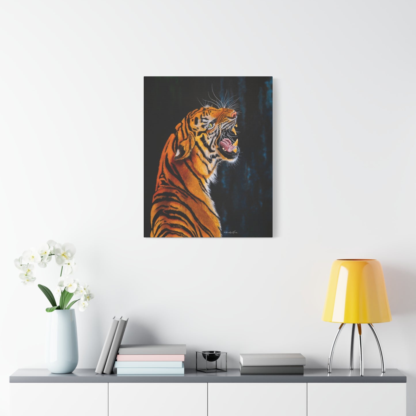 Beautifully Bold, Roaring Tiger Canvas Art