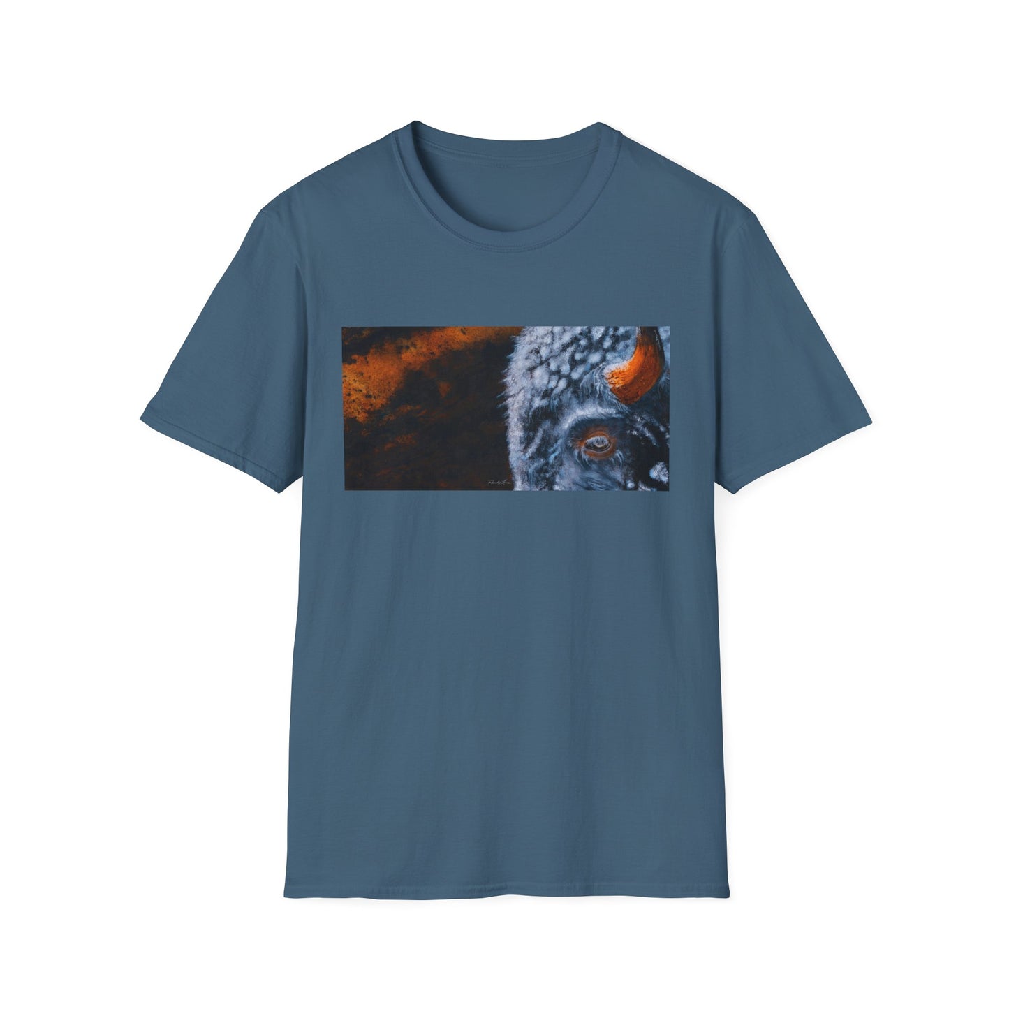 Storm Bison, Unisex Softstyle T-Shirt