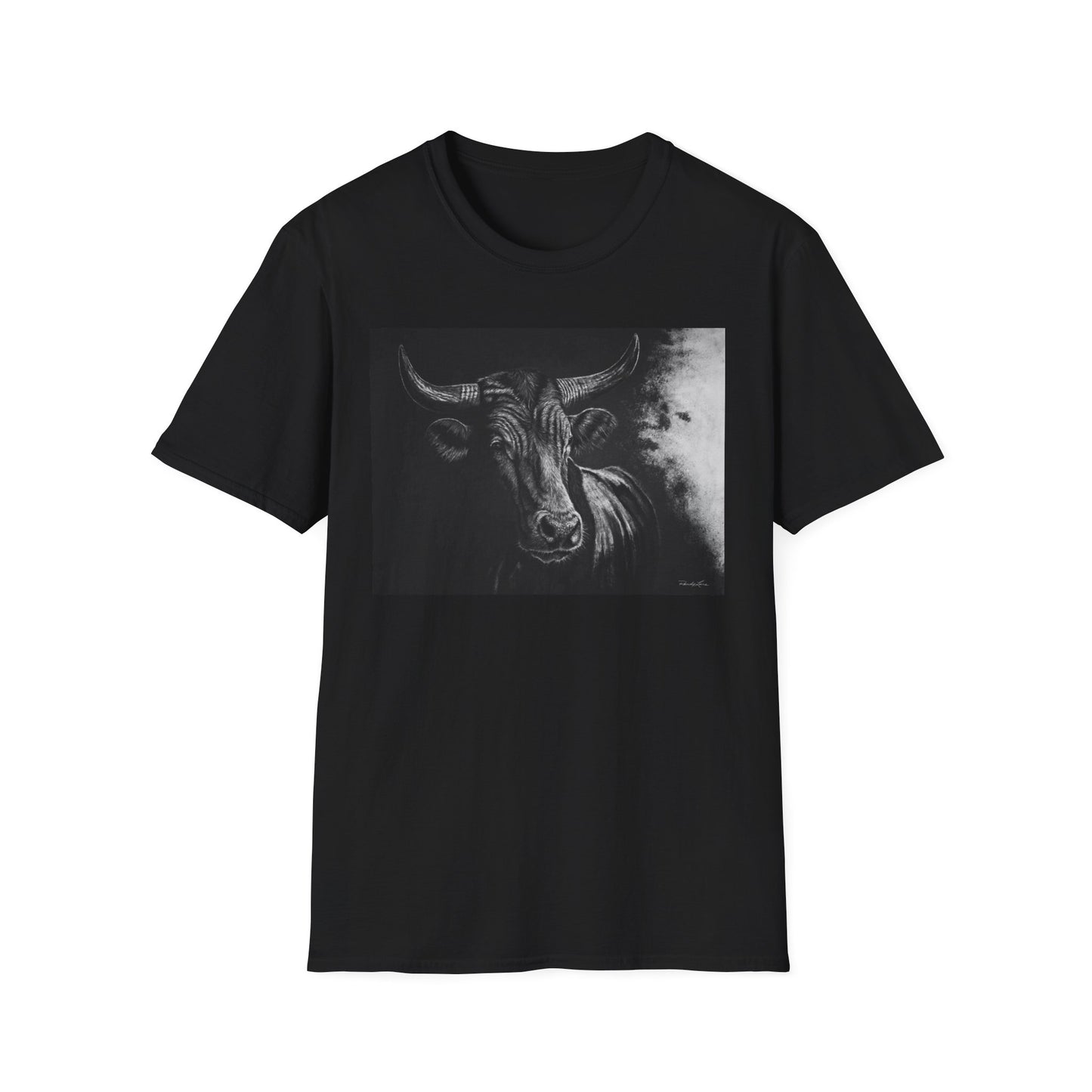 Stonebreaker. Bucking Bull Graphic Unisex Softstyle T-Shirt
