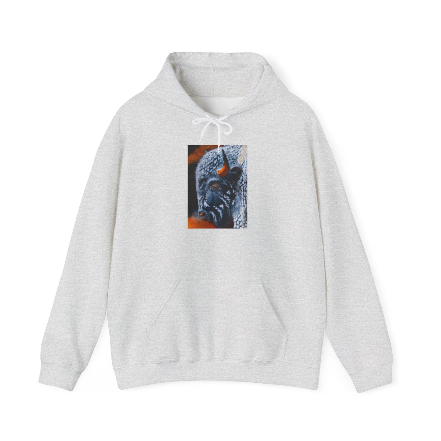 Storm Bison, Unisex Hooded Sweatshirt