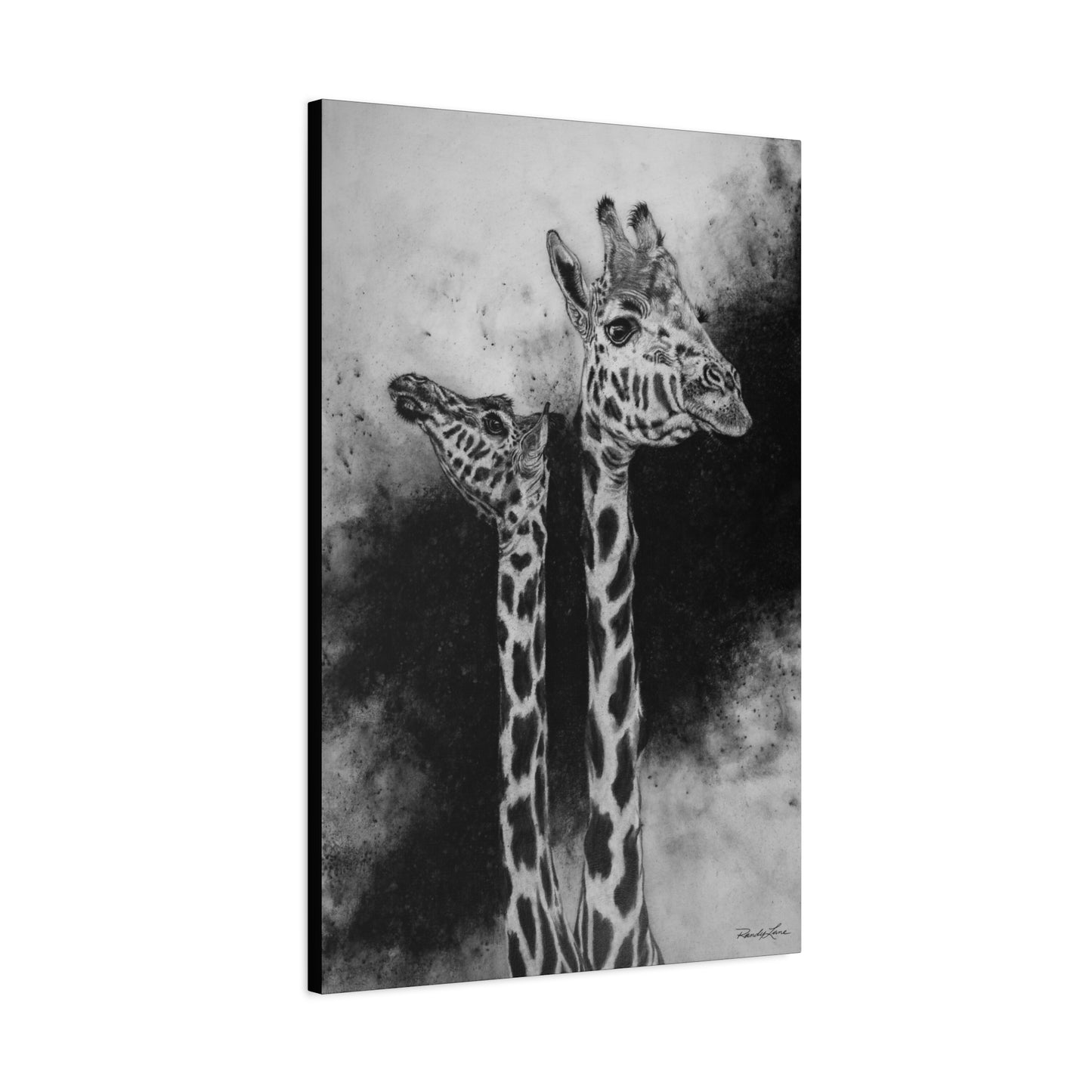 Grace in the Grasslands,  Giraffe Canvas Art Print