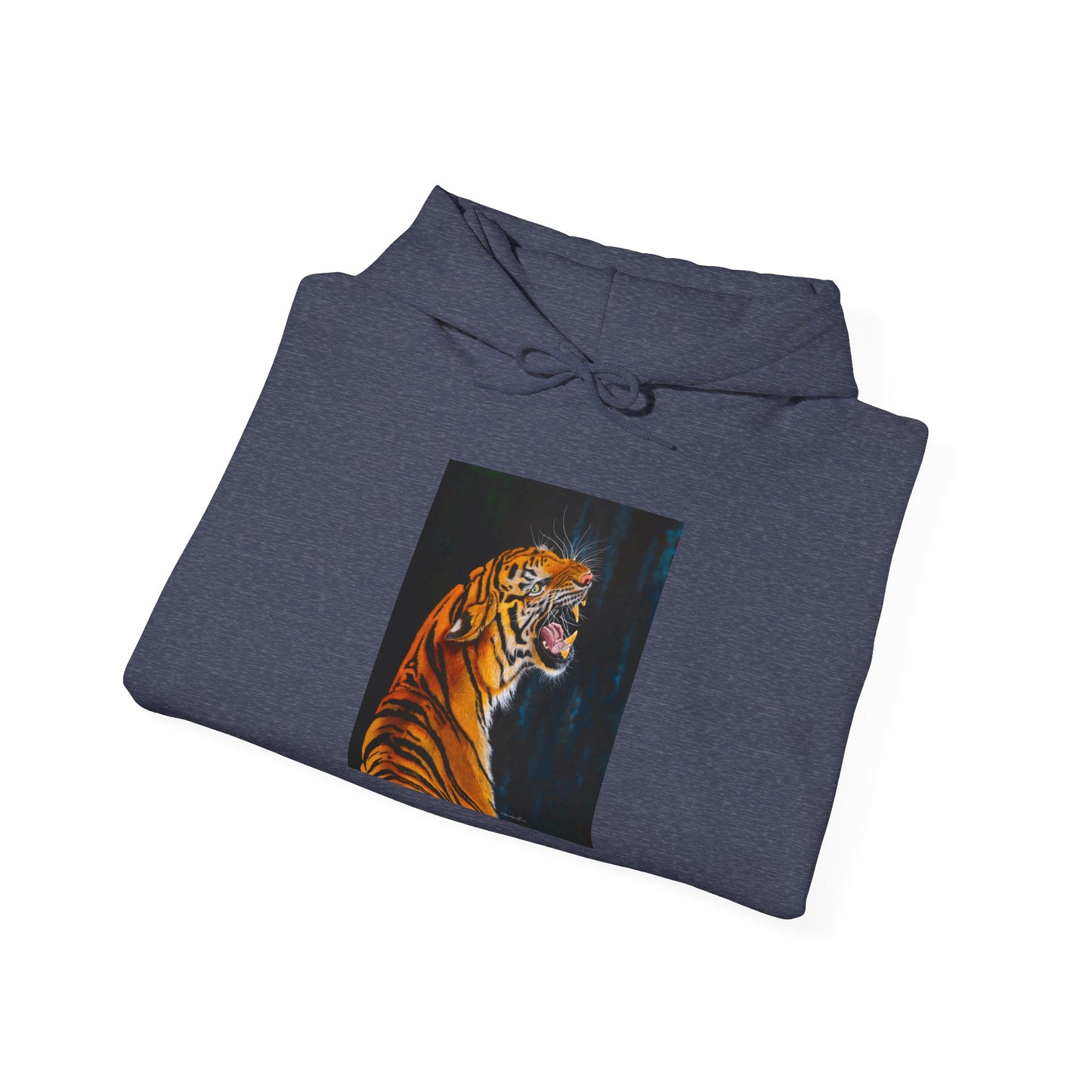 Beautifully Bold, Roaring Tiger-Themed Unisex Heavy Blend™ Hooded Sweatshirt