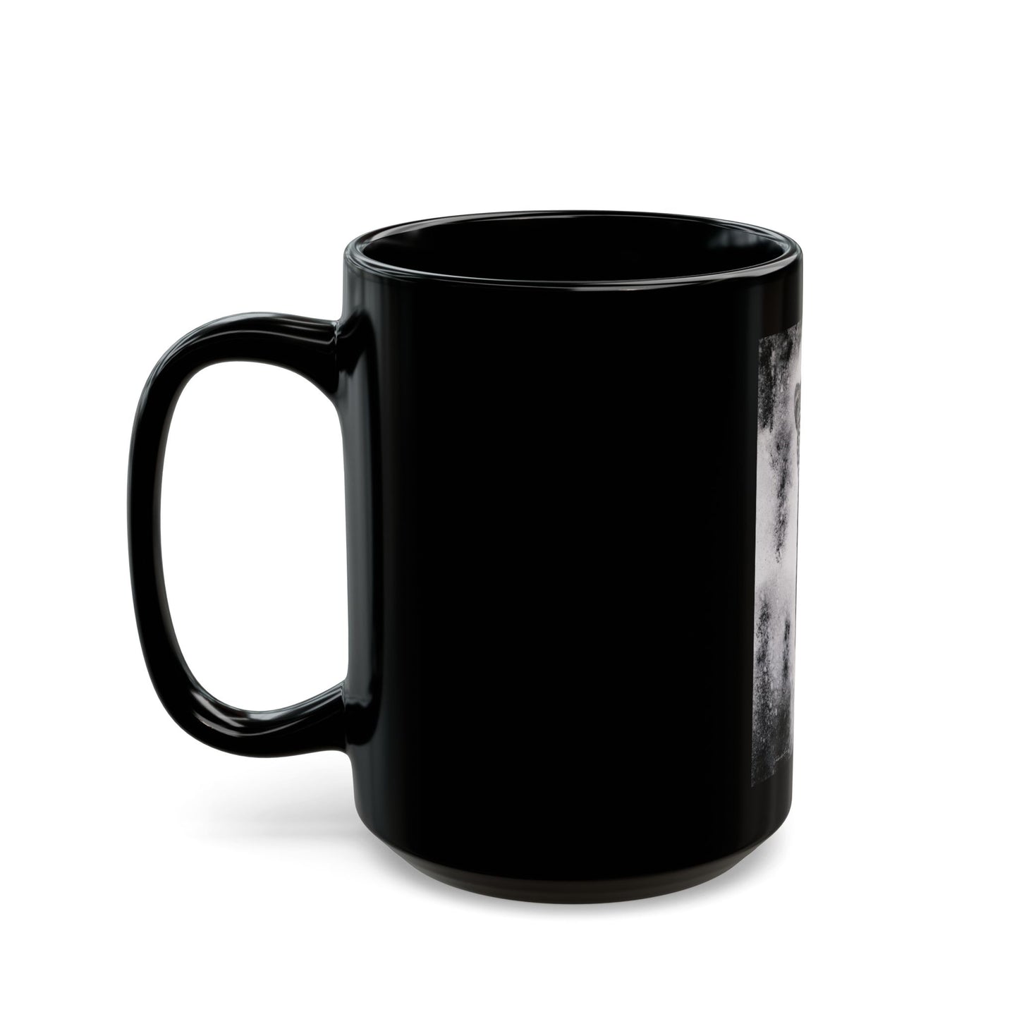 Tree Hugger, Leopard Black Mug