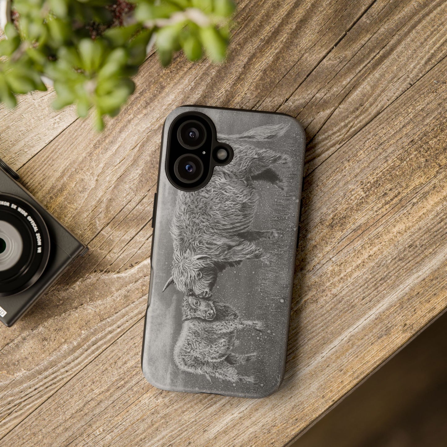 Highland Love, Highland Cow theme Phone Case, Tough Cases