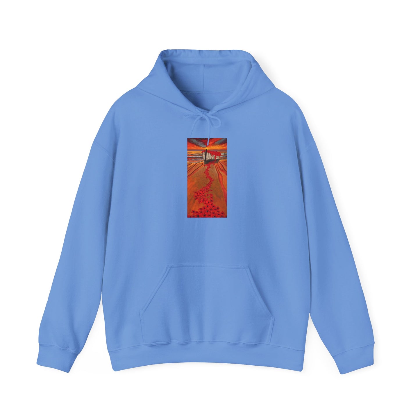 Grace Garden, Vibrant Sunset Graphic Hoodie, Unisex Hooded Sweatshirt