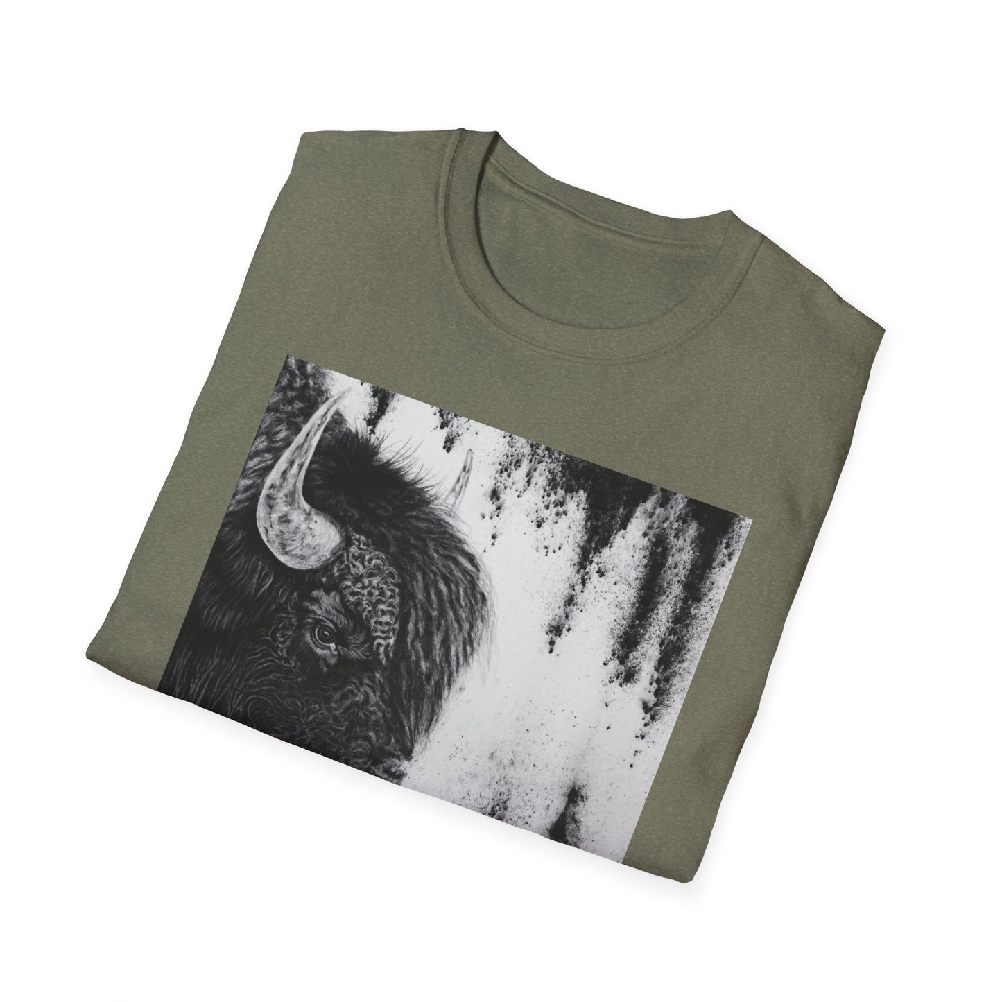 Pride, Bison Graphic Tee, Unisex Softstyle T-Shirt
