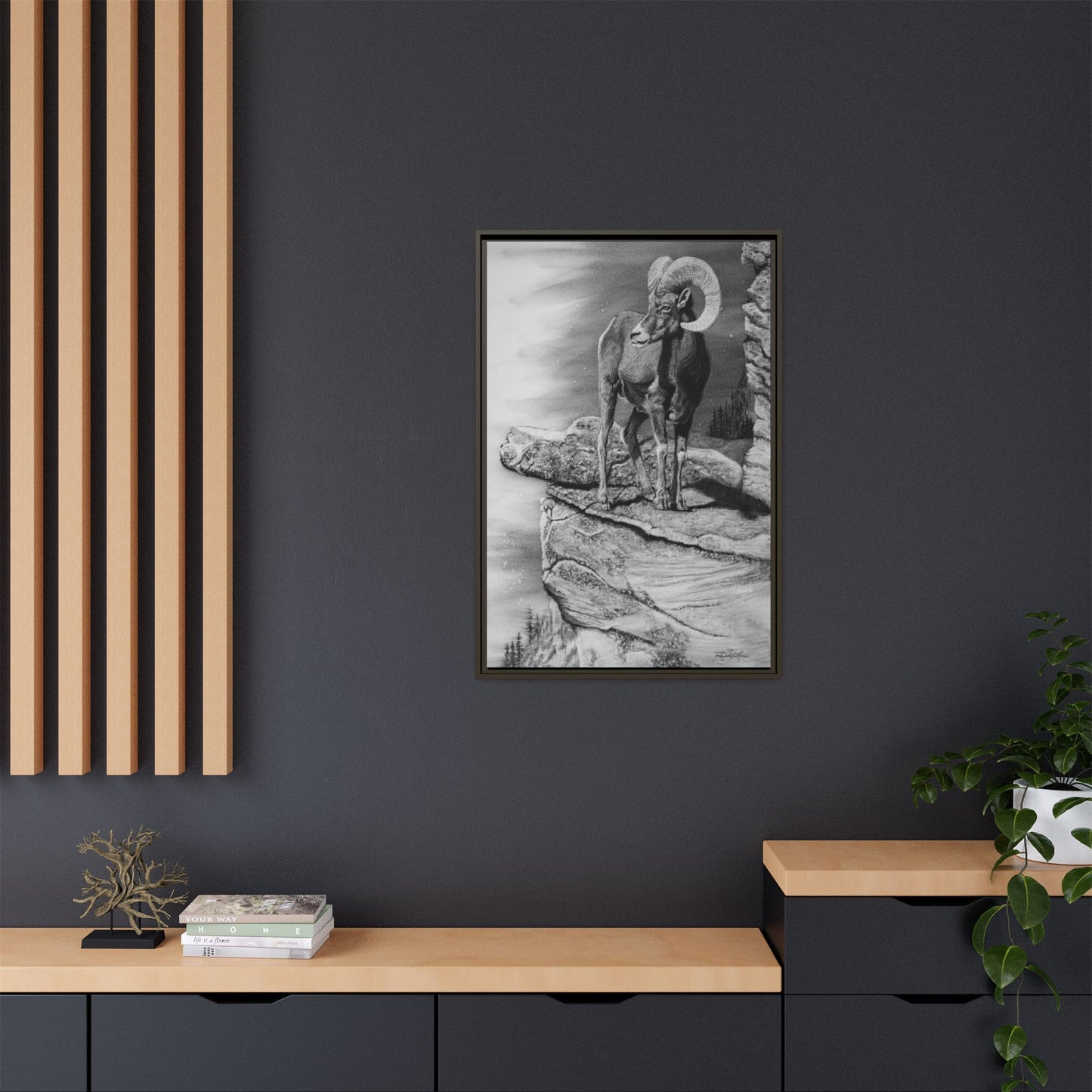 Legendary, Bighorn Sheep Framed Fine Art Print