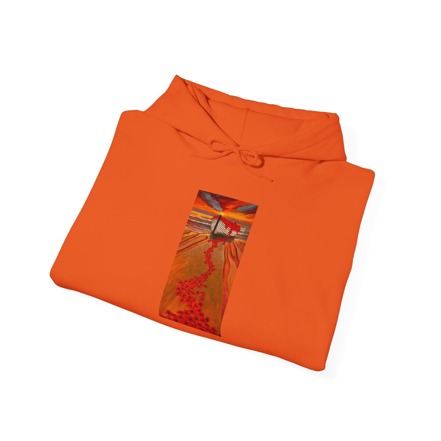 Grace Garden, Vibrant Sunset Graphic Hoodie, Unisex Hooded Sweatshirt