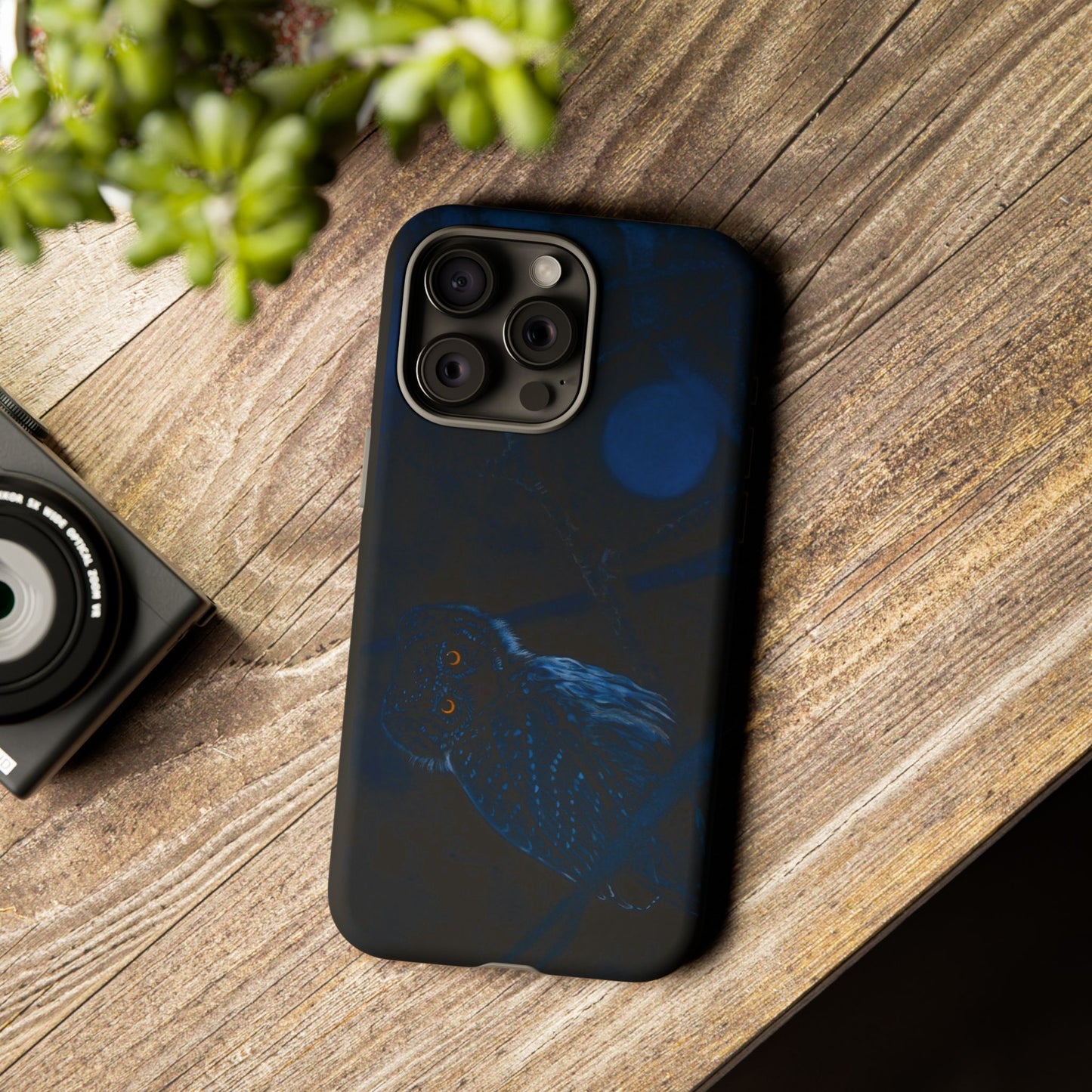 Bright Eyes, Owl Print Phone Case, Tough Cases